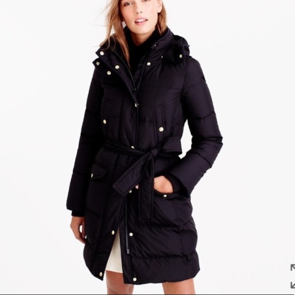 J.Crew Wintress Belted Down Puffer Jacket